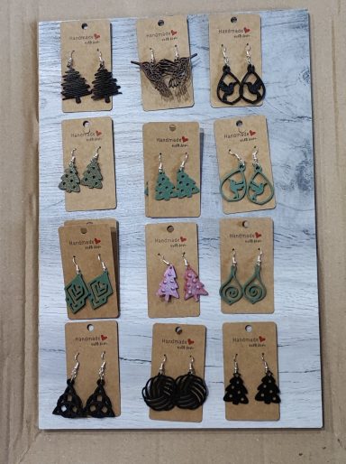 S 00 3 D Druck Ohrringe mit 925er Hänger