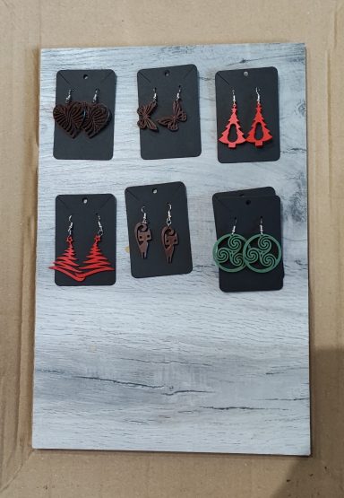 S 97 weitere 3 D Druck Ohrringe mit 925er Hänger